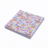 CraftsFabrics 2.5'' x 44'' Floral & Checkered 42Pcs Charm Pack 100% Cotton Pre-Cut Fabric for Quilting, Scrapbooking, Sewing, Patchwork